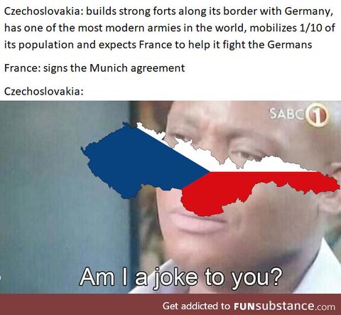 And then Germans overran France in czechoslovak tanks