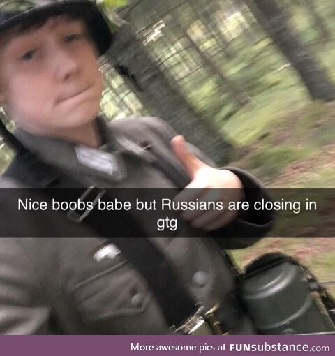 A German soldier sends a last letter to his wife before Russians overrun Berlin, circa