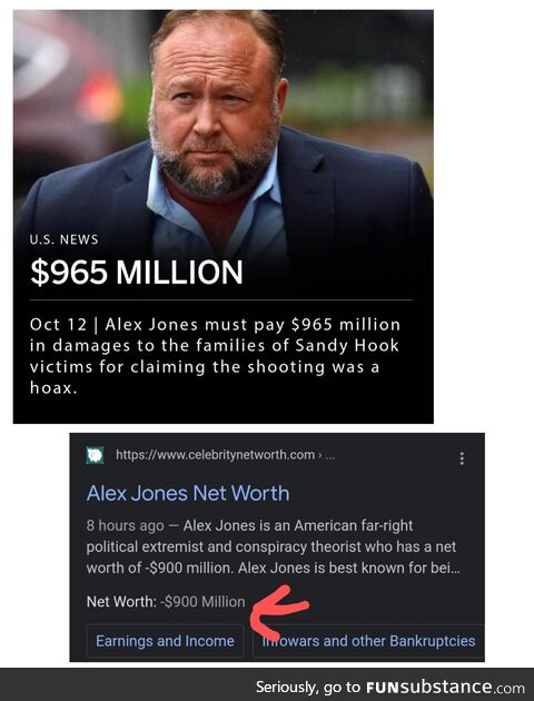 Alex Jones is officially the poorest man in the world