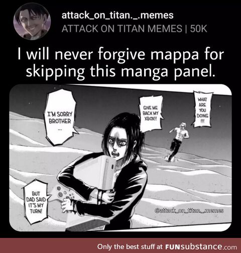 People getting way too comfortable with AoT memes