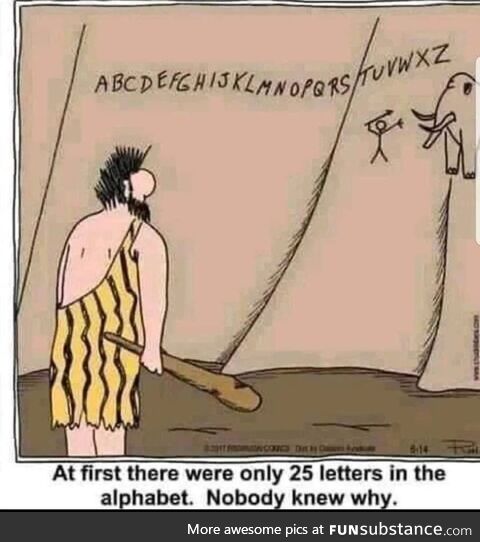 Life before the discovery of the letter 'Y', colourized