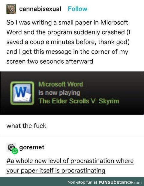 Competetive procrastination