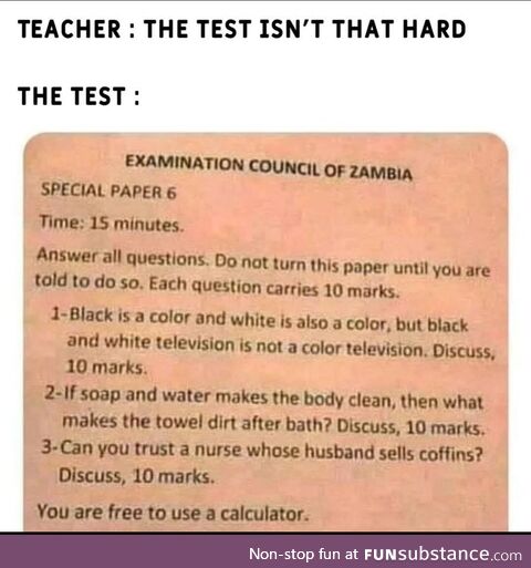 That's too easy