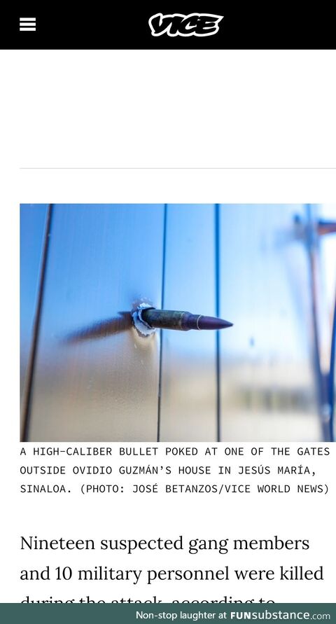 Umm, vice? That's not how bullets work