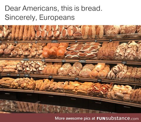 Real bread does not taste like a candy