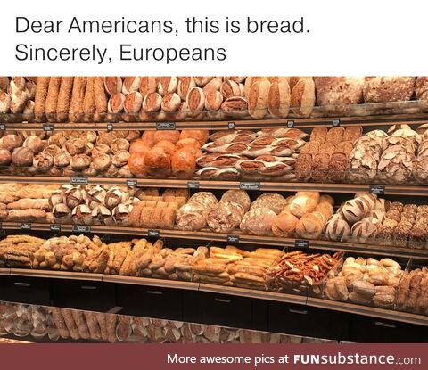 Real bread does not taste like a candy