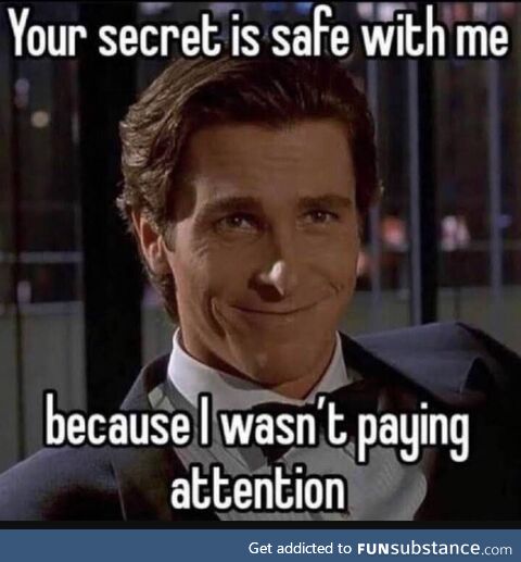 I'm simply not there