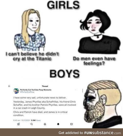 This isn’t even a meme. I’m just trying to process my grief right now