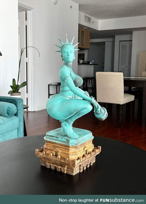 Frédéric Auguste Bartholdi's first design for the Statue of Liberty. 1882
