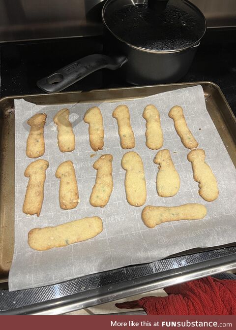 My wife tried making 1 shaped cookies for our friend’s daughters birthday