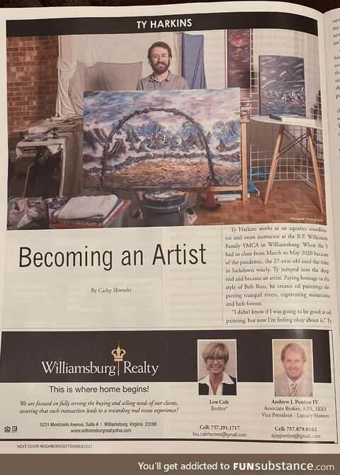 I was published in a local magazine