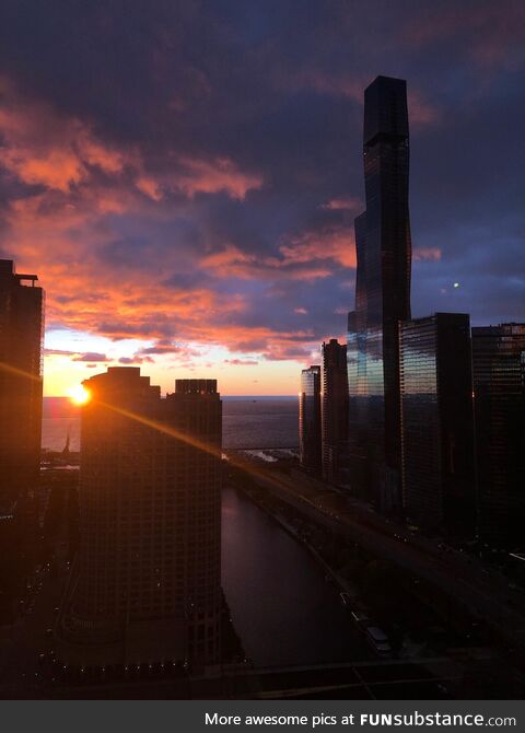 Sunrise from my office