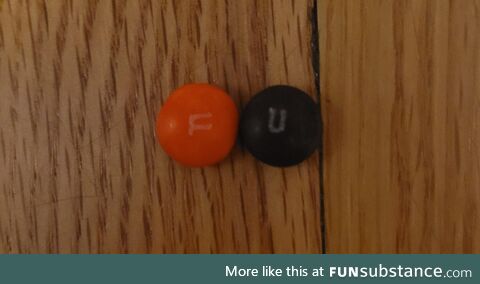 I think the M&Ms are trying to tell me something