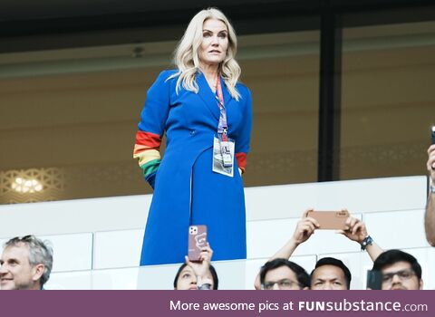 Danish Prime Minister in Rainbow Colours in Qatar