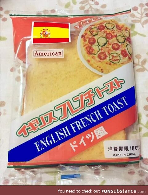 Best english french american toast made in China, with pizza flavour