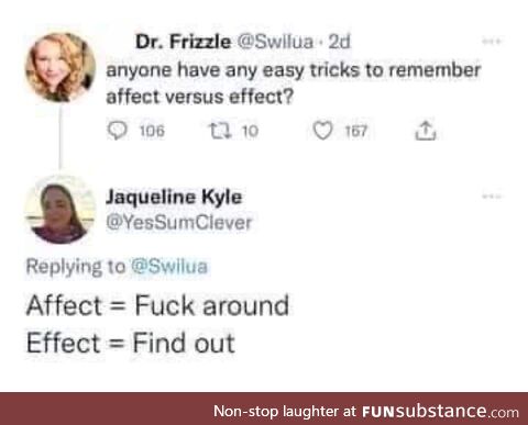 Now you know