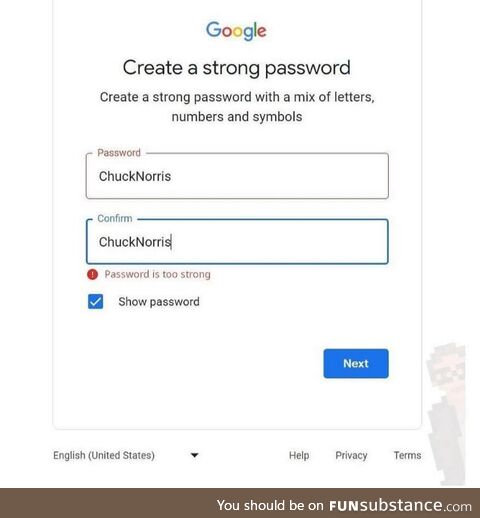That's strong