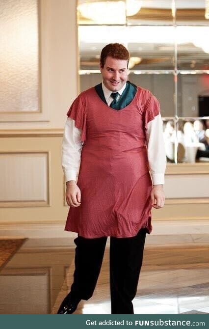 [OC] He told my gf he’d wear a pink dress to our wedding if it ever happened. 12 ago