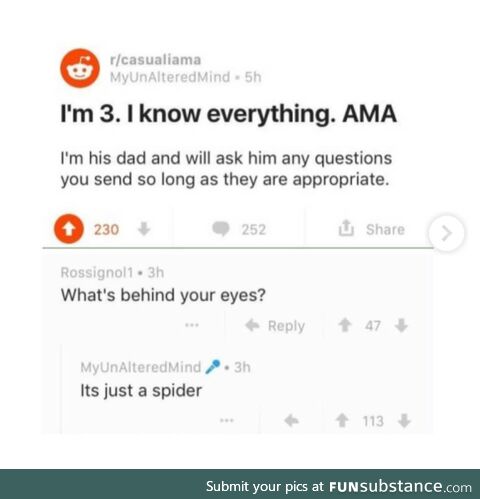 He knows!