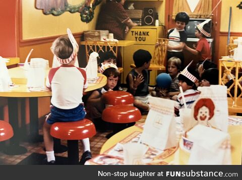 [OC] Many years ago my mom rented out a McDonalds for my birthday party