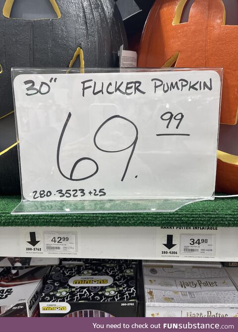 The perfect price for the perfect pumpkin