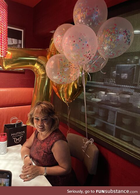 My mom turned 70 today. I love my mom. That is all