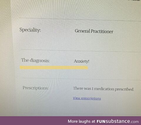 My doctor seems really excited to give me a diagnosis! :D