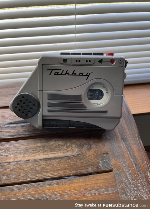 I put my Talkboy out every year for Christmas. It still has the original content from