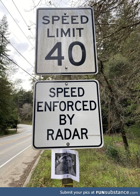 Some local road humor