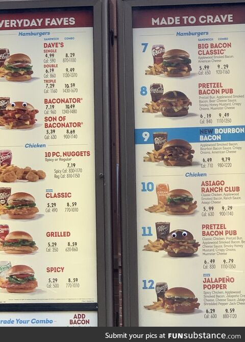 Went to the drive thru and wasn’t expecting my menu to stare back at me