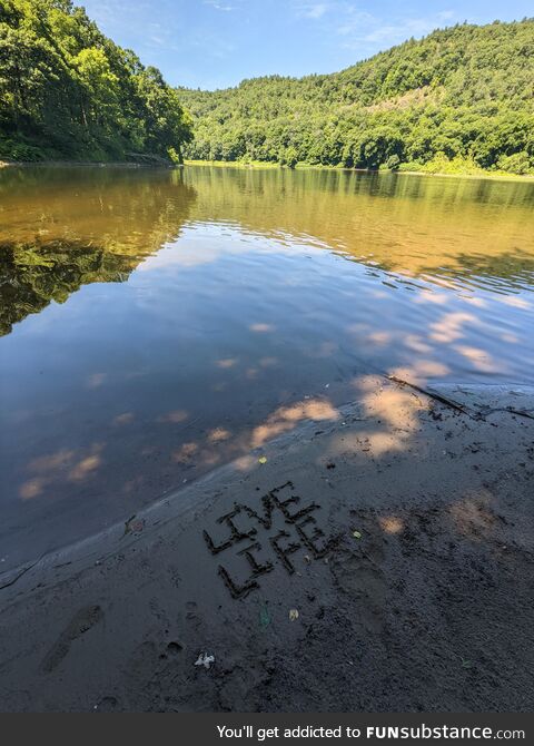 Went Kayaking and felt inspirational. My greatest joy in life is the Delaware Water Gap