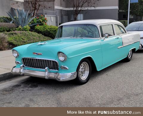 [oc] cool Chevy Bel Air I saw today