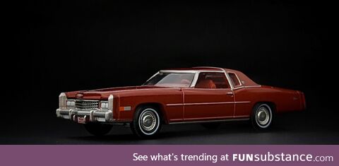 I like to take photos of diecast cars as if they were full-size! This is a Cadillac from