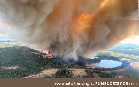 Wildfires raging in Western Canada