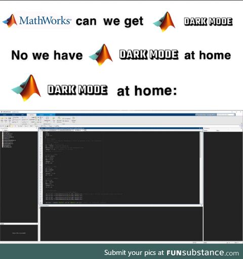 MATLAB dark mode