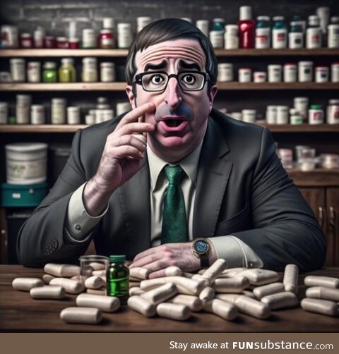 John Oliver taking drugs