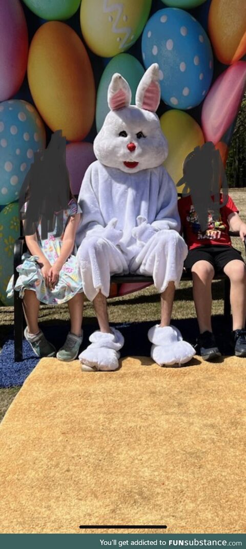 Easter Bunny was a bit too tall this year