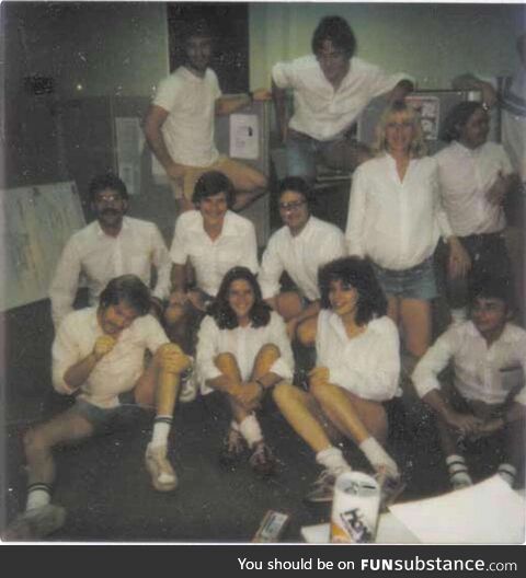 Original Apple Macintosh software engineering team taken in December 1983