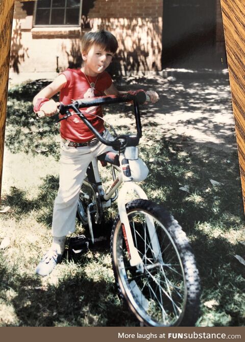 Found a picture of when I got a new bike in 1986