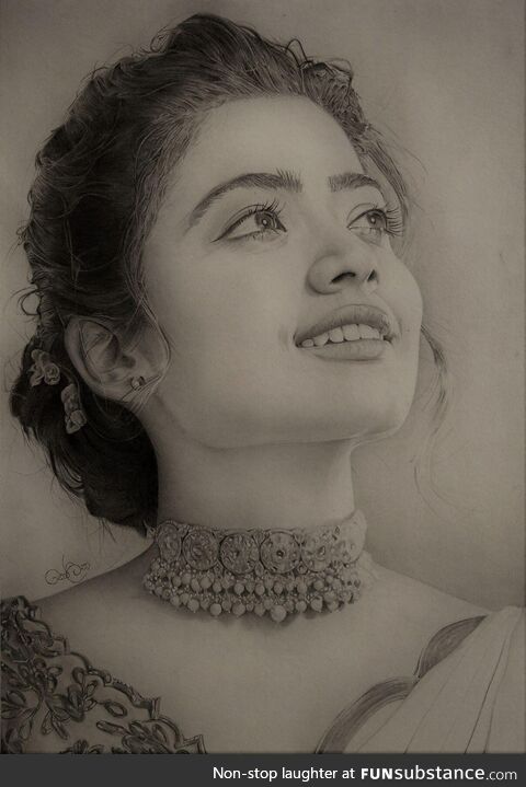 Rashmika Mandaana - My pencil drawing