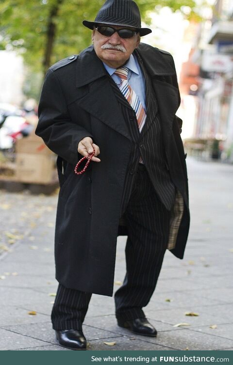 This is Ali. He walks past my work every morning wearing great clothes. (, Not OC)