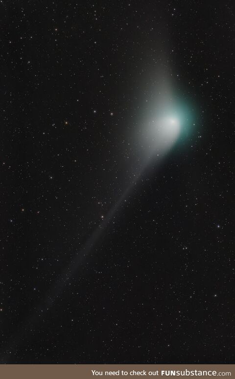 After trying for a month to capture the “Green Comet,” finally have a photo I’m