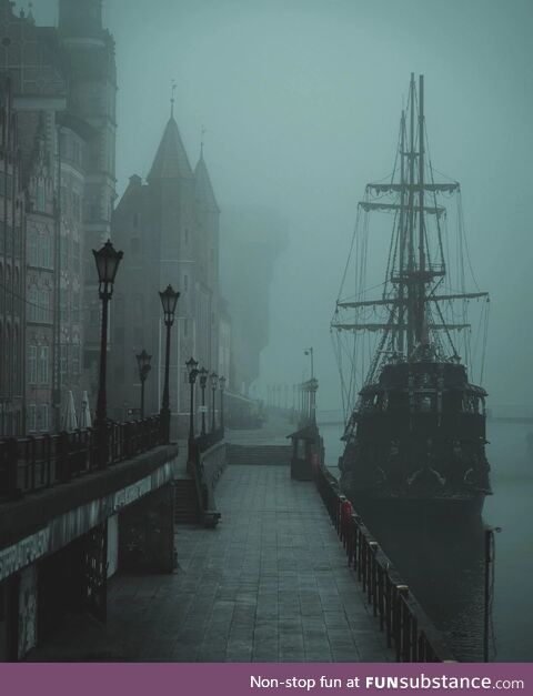 Early Morning Foggy Gdańsk, Poland