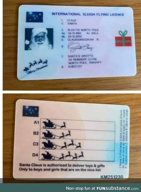 Found this driver's license outside by my chimney. If anybody talks to him soon, please