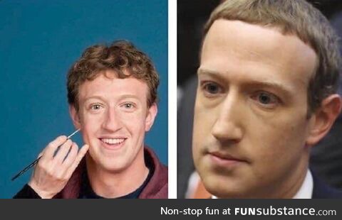 The fact that Zuckerburgs wax figure look more human than the real one