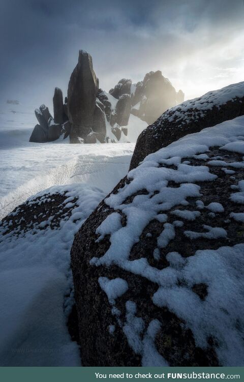 The sun rising over rock structures in the Australian Alps (1363x2048)