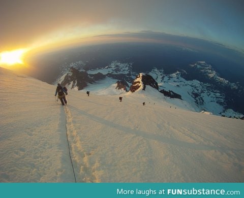 On the way down