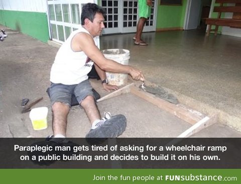 Taking matters on his own hands