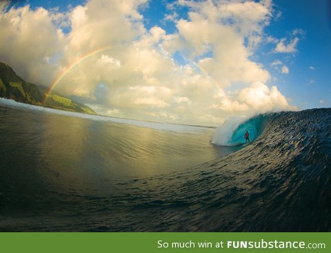 Double-rainbowed beauty!