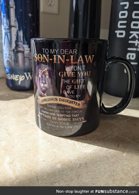 My husband's birthday is this week. My parents gifted him this